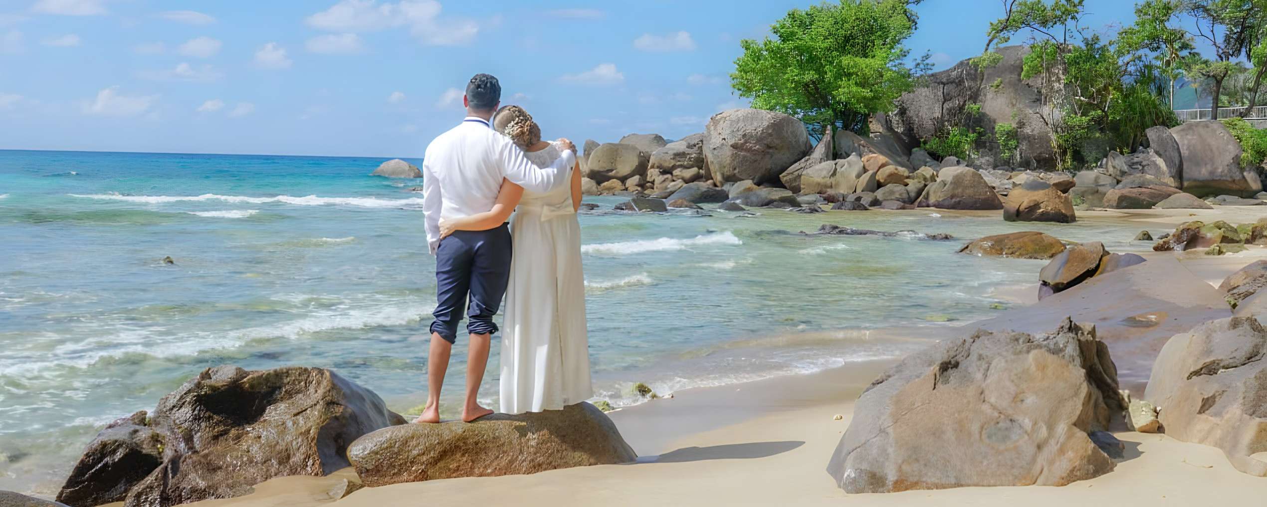 Seychelles Barefoot Wedding